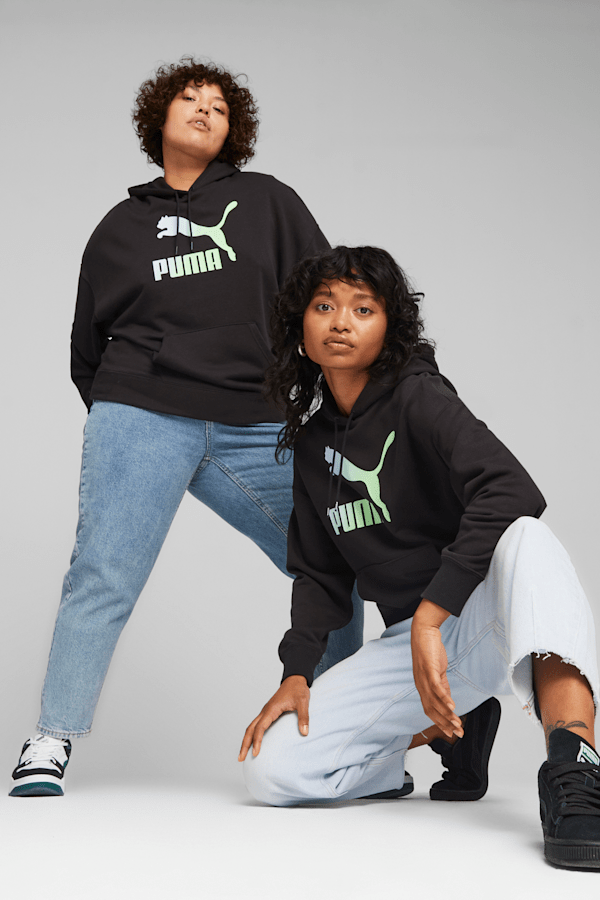 Puma women's classics logo t7 hoodie deals
