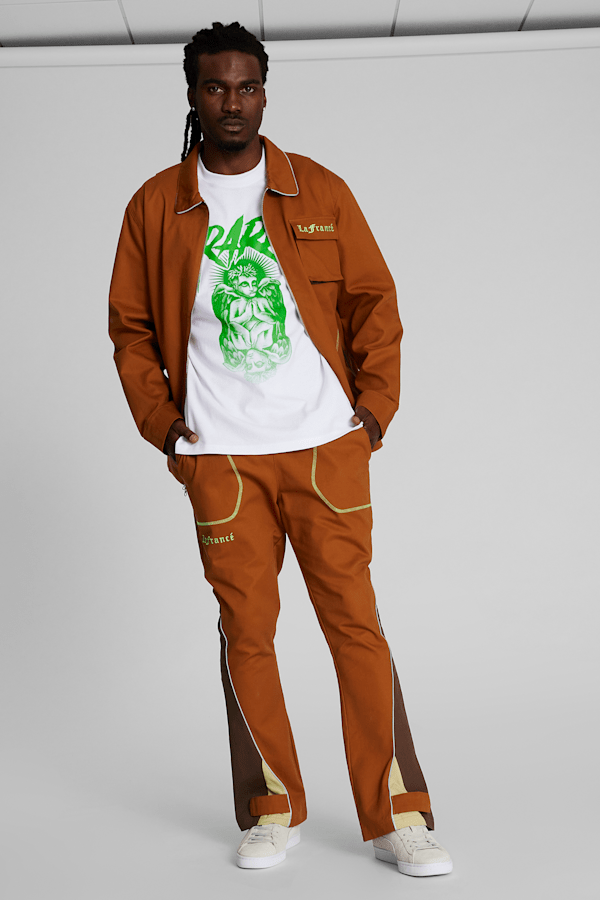 PUMA x LAMELO BALL LaFrancé Men's Work Jacket, Teak-Chestnut Brown, extralarge