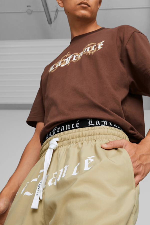 PUMA x LAMELO BALL LaFrancé Men's Woven Shorts, Sand Dune-Chestnut Brown, extralarge