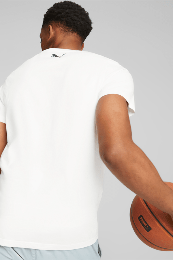 Blueprint Men's Basketball Tee, PUMA White, extralarge