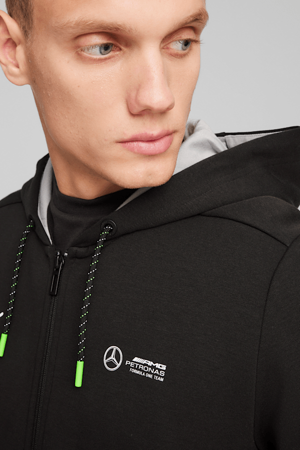 Mercedes AMG Petronas Motorsport Men s Hooded Sweat Jacket PUMA