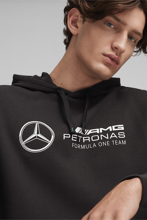 Mercedes-AMG Petronas Motorsport Men's ESS Hoodie, PUMA Black, extralarge