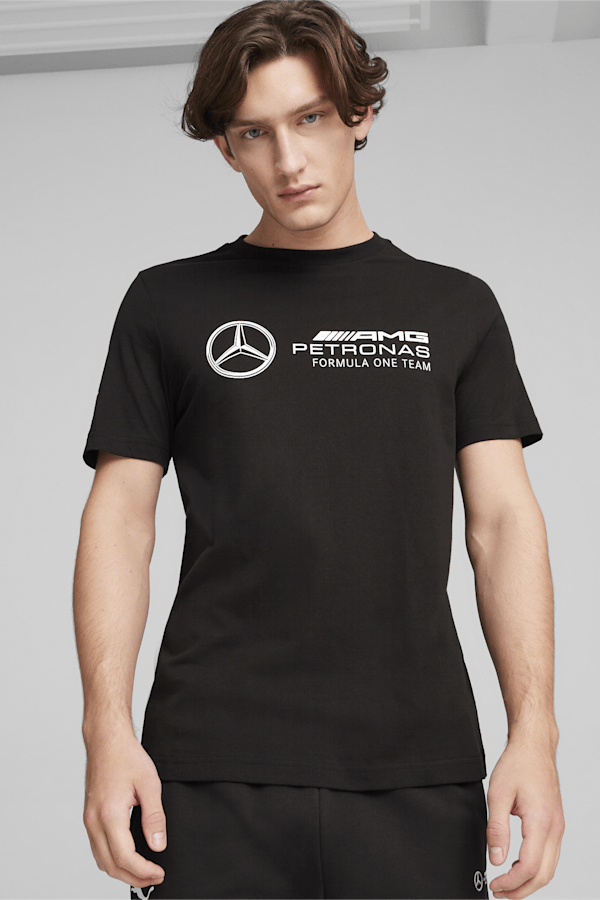 Mercedes-AMG Petronas Motorsport Men's ESS Logo Tee, PUMA Black, extralarge