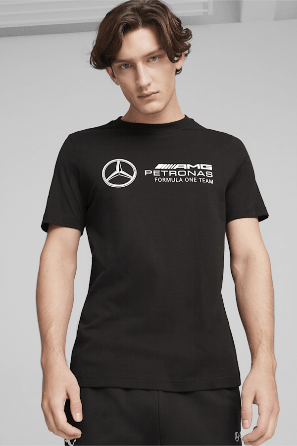 Mercedes-AMG Petronas Motorsport Men's ESS Logo Tee, PUMA Black, extralarge-GBR