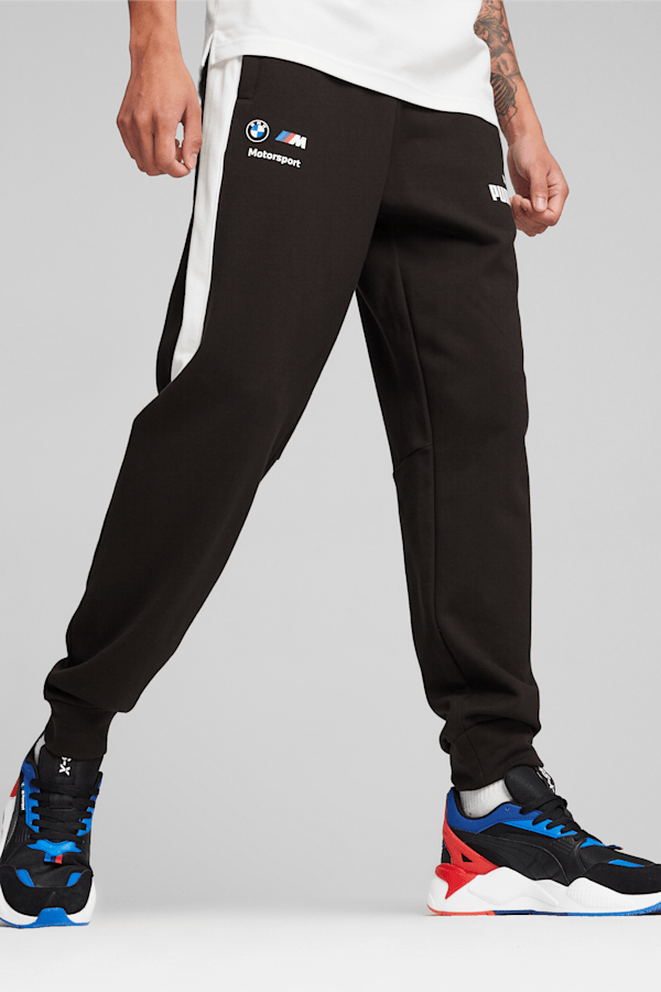 Shop Puma Bmw Mms Mt7 Slim Track Pants Blue