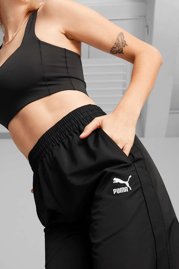 Puma Essential Embroidery Trackpant, Rose Dust - Activewear