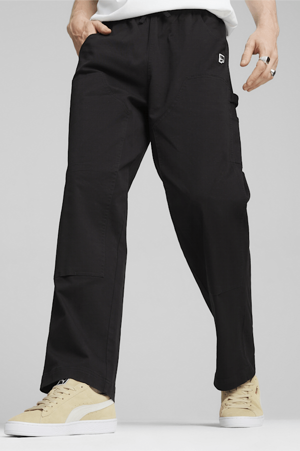 DOWNTOWN Double Knee Pants, PUMA Black, extralarge