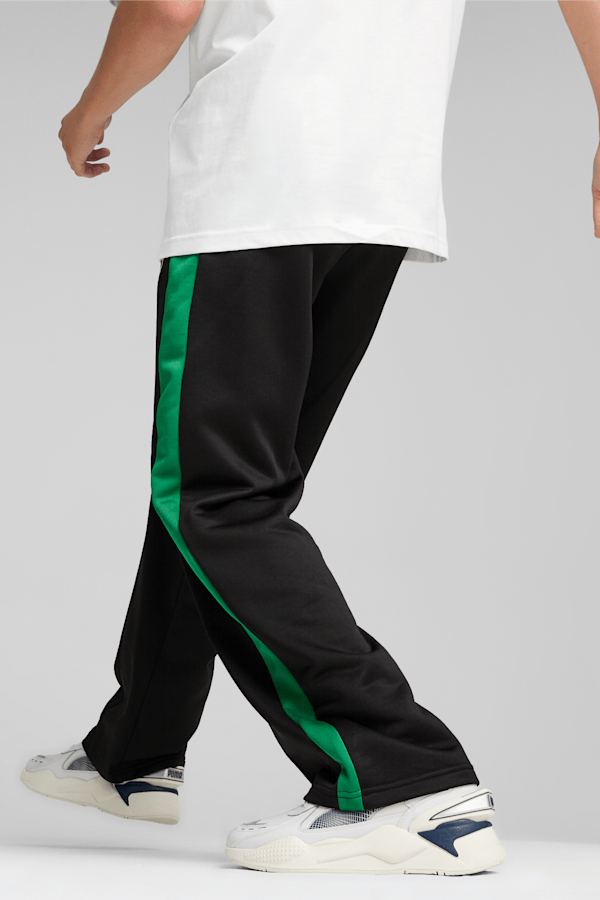 ADIDAS Sweatpants Men's SMALL Black White Stripes W/Pockets Polyester  Tracksuit