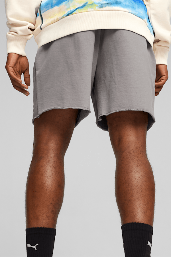 Showtime Men's Basketball Terry Shorts, Stormy Slate, extralarge-GBR