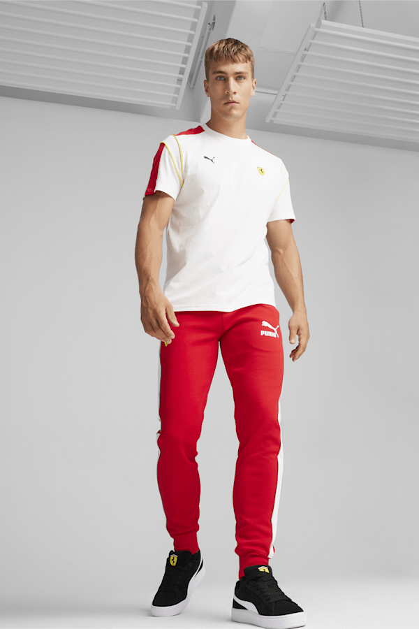 Scuderia Ferrari Race Iconic T7 Men's Motorsport Pants, Rosso Corsa, extralarge