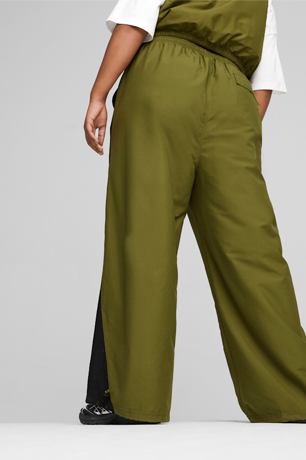 DARE TO Parachute Pants, Olive Green, extralarge