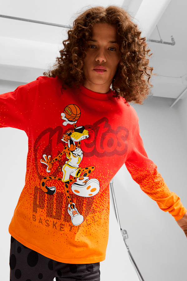 Puma orange deals sweatshirt