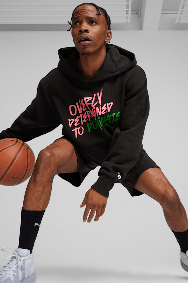The Future Is Scoot Men's Basketball Hoodie, PUMA Black, extralarge