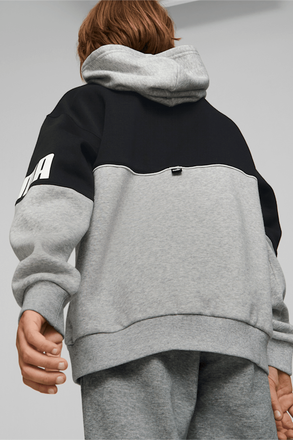 Power Color Block Hoodie Big Kids PUMA