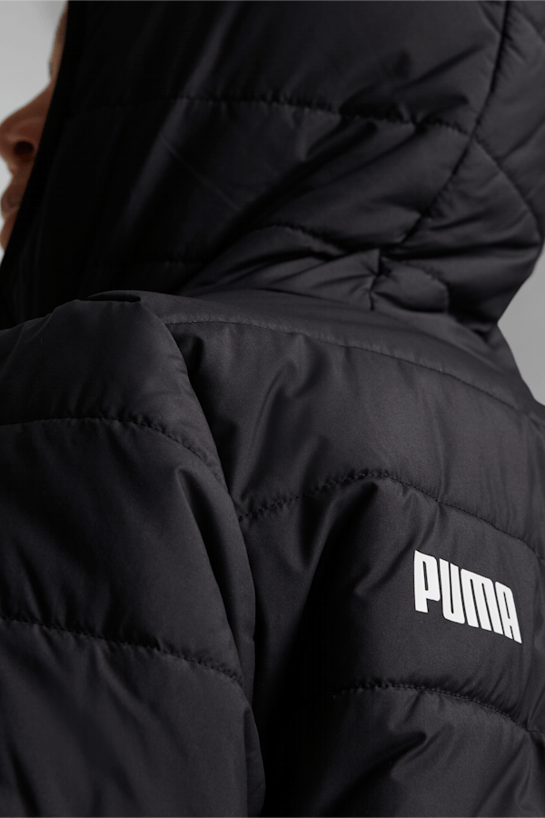Essentials Padded Jacket Youth, Puma Black, extralarge