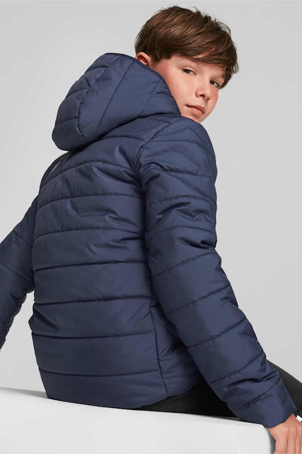 Essentials Padded Jacket Youth, Peacoat, extralarge