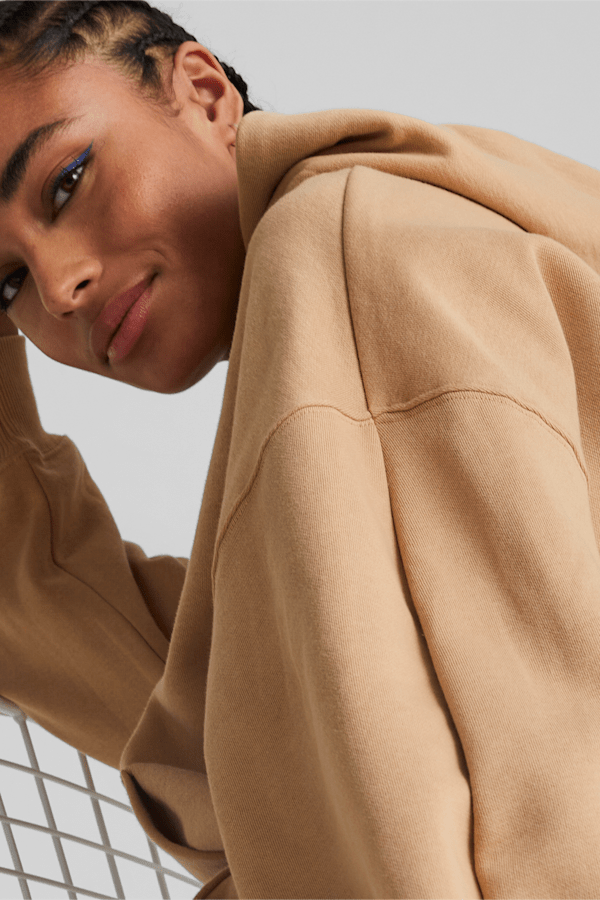 Classics Oversized Hoodie Women, Dusty Tan, extralarge-GBR