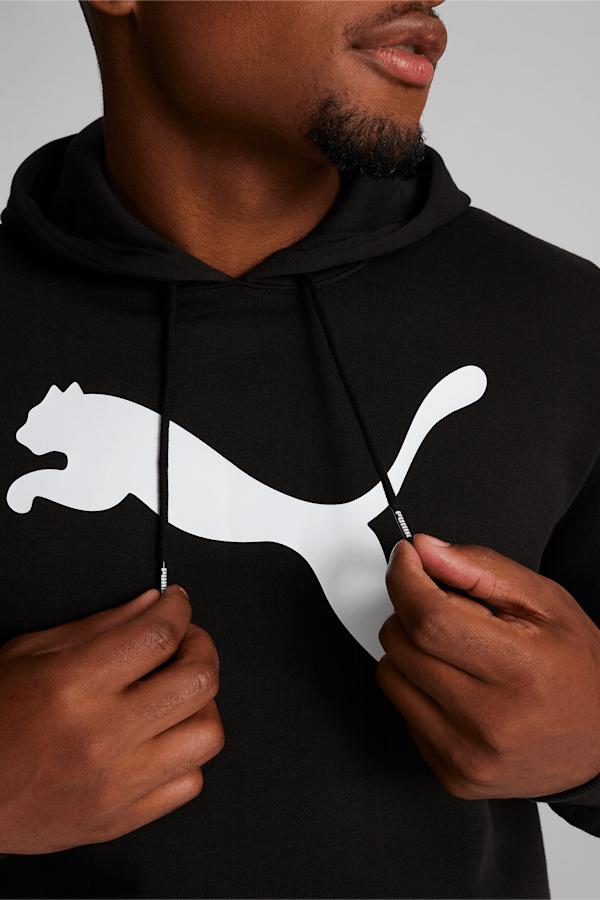 Big Cat Men's Logo Hoodie, Puma Black, extralarge