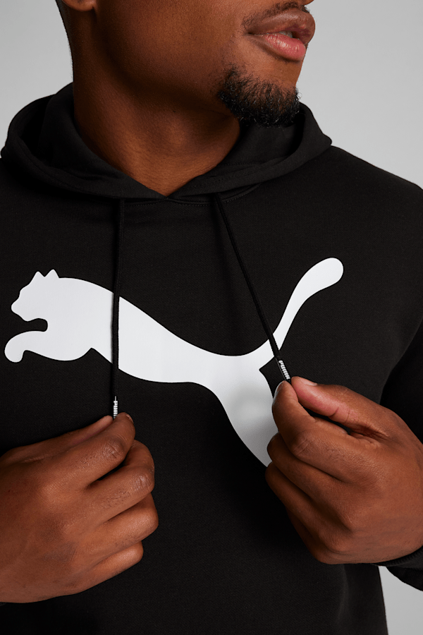 Black puma hoodie mens sale
