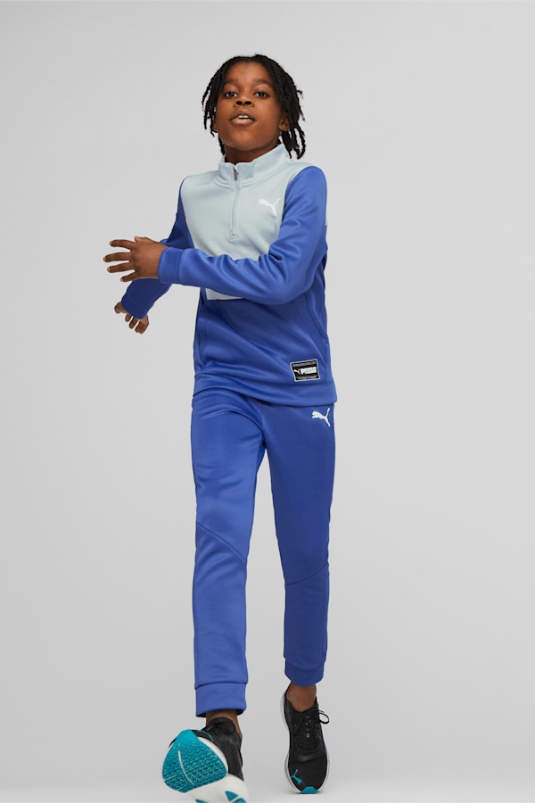 FIT Quarter-Zip Top Youth, Royal Sapphire, extralarge
