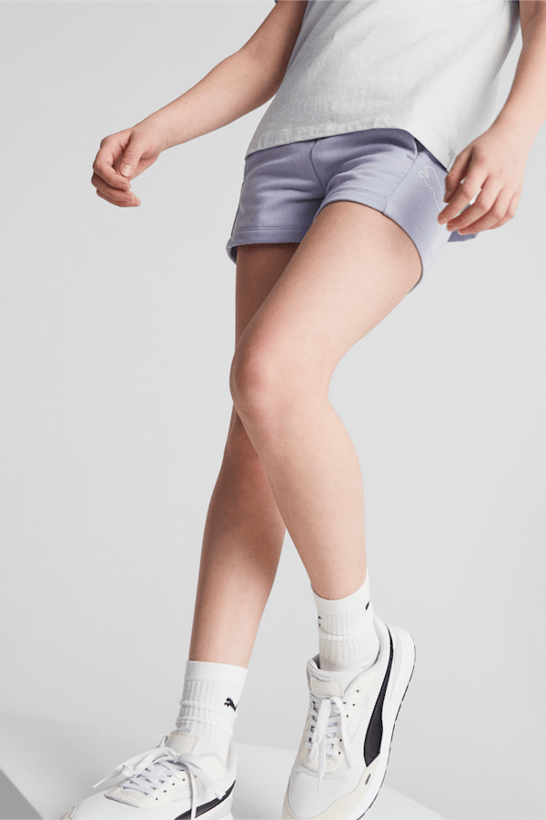 PUMA POWER High-Waist Shorts Youth, Vivid Violet, extralarge