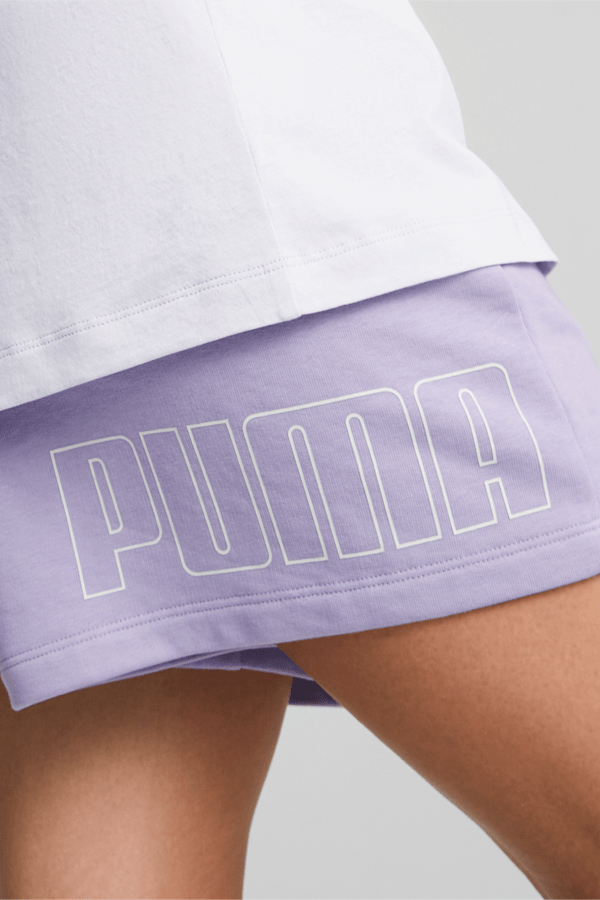 PUMA POWER Colourblock Shorts Women, Vivid Violet, extralarge-GBR