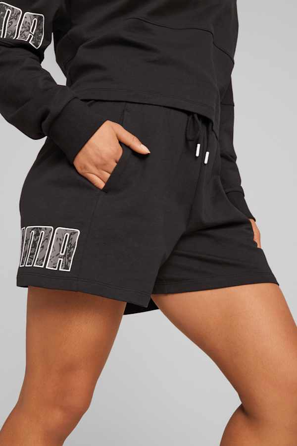 Puma Classics ribbed legging shorts in black, ASOS