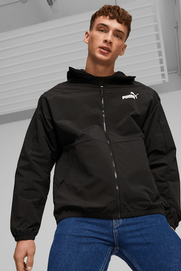 Hooded shop windbreaker jacket