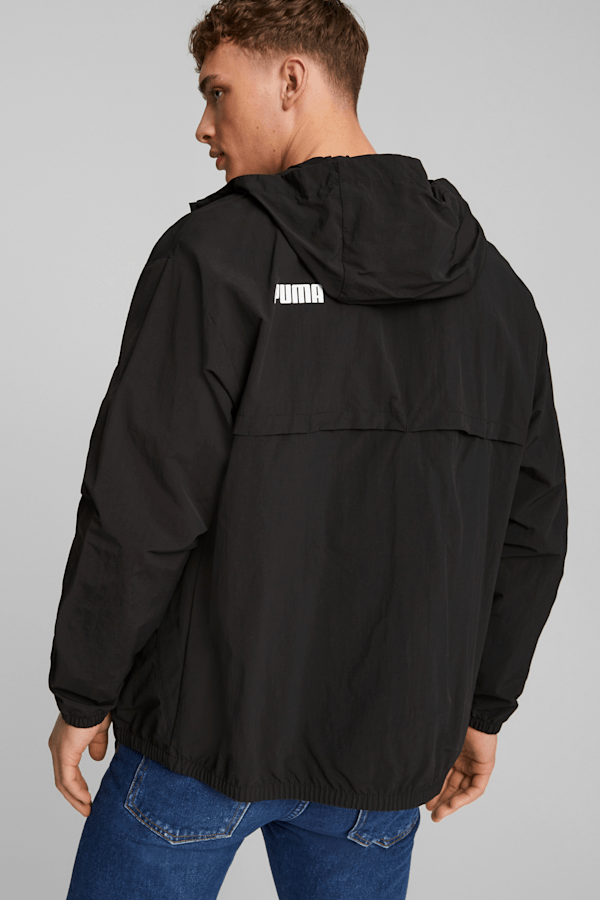 Hooded clearance wind jacket
