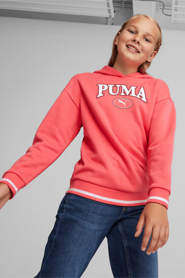 PUMA SQUAD Youth Hoodie, Electric Blush, extralarge-GBR