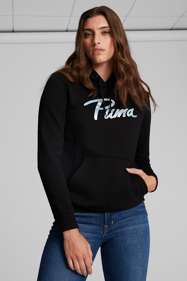Black puma hoodie womens online
