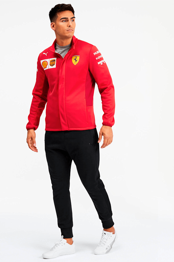 Veste Ferrari à capuche Softshell Hoodie Rouge Collection Ferrari  Motorsport - homme