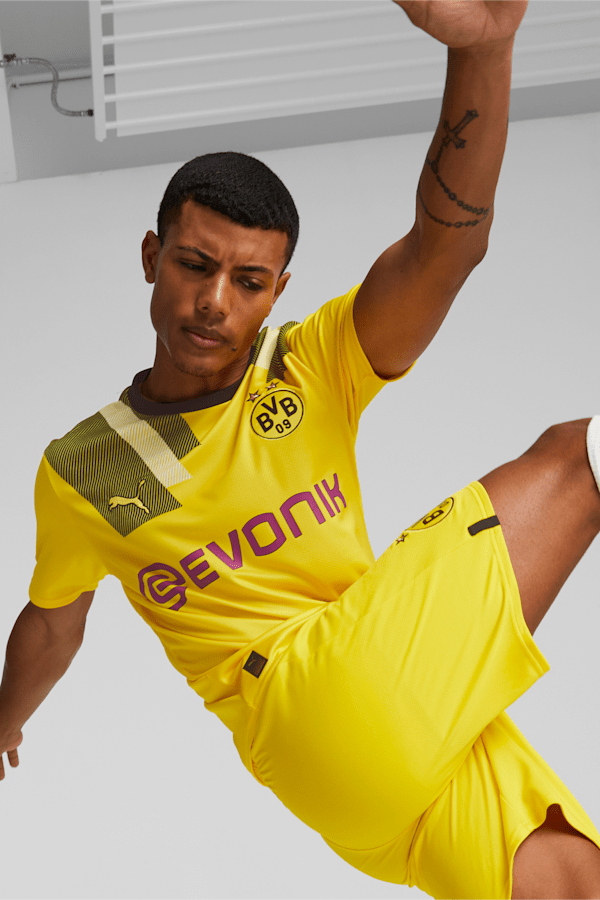 Borussia Dortmund Cup 22/23 Men's Replica Jersey, Cyber Yellow, extralarge