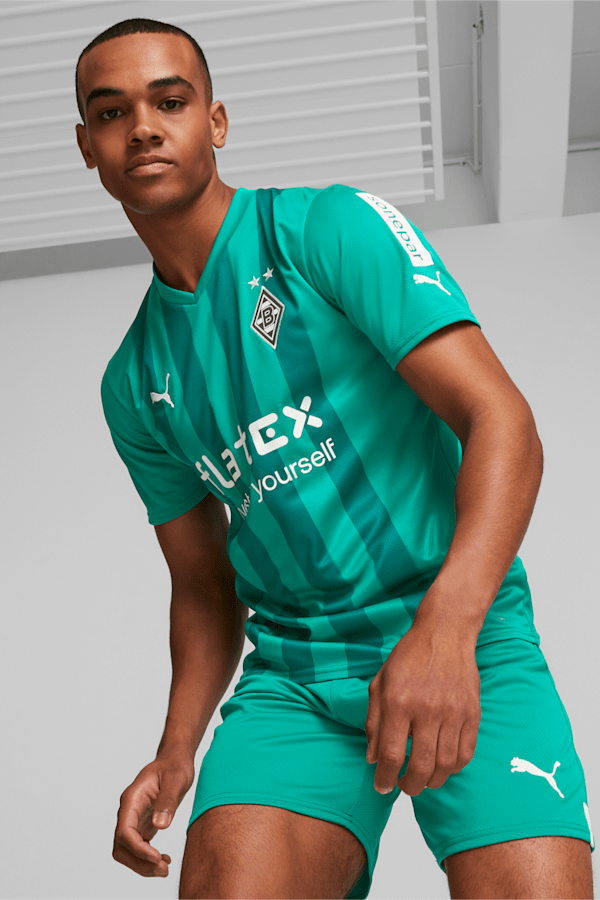 Maillot Borussia Mönchengladbach à l’étranger 2022/2023 Replica pour hommes, Pepper Green-Alpine Green, extralarge