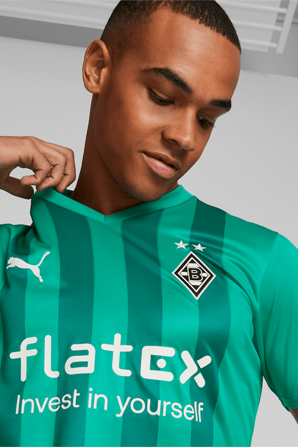 Maillot Borussia Mönchengladbach à l’étranger 2022/2023 Replica pour hommes, Pepper Green-Alpine Green, extralarge