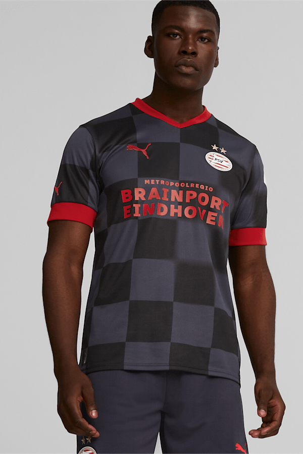 PSV Eindhoven Away 22/23 Replica Jersey Men, Parisian Night-High Risk Red, extralarge