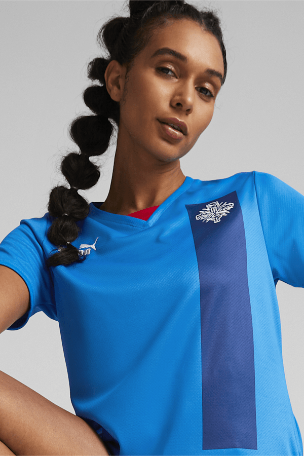 Iceland Home 22/23 Replica Jersey Women, Electric Blue Lemonade, extralarge