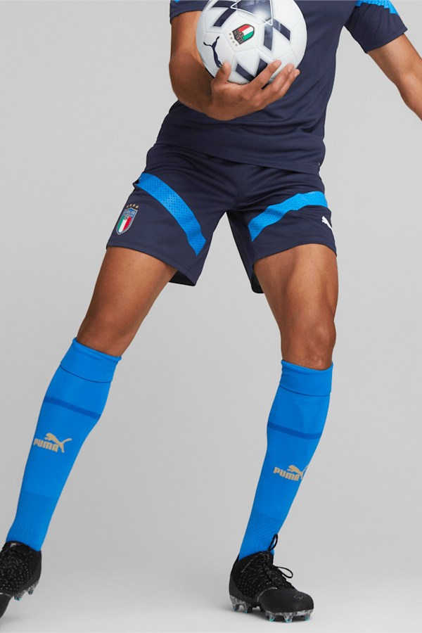 Italy Football Training Shorts, Peacoat-Ignite Blue, extralarge-GBR