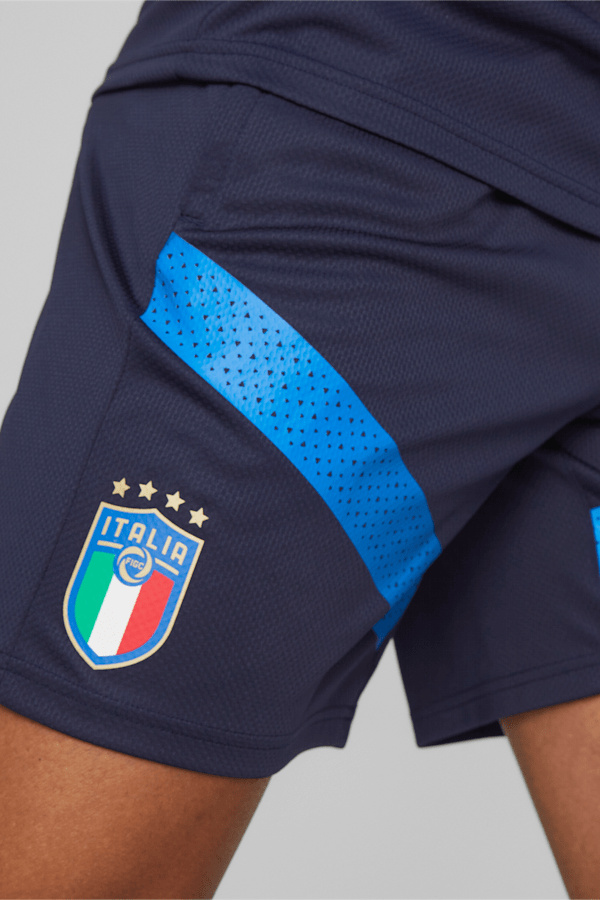 Italy Football Training Shorts, Peacoat-Ignite Blue, extralarge