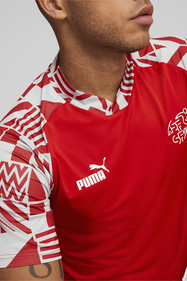 Switzerland Football Pre-match Jersey Men, Puma Red-Smoked Pearl, extralarge-GBR