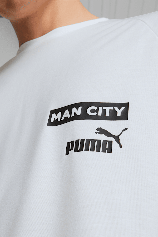 Manchester City F.C. Casuals Football Tee Men, Puma White-Puma Black, extralarge-GBR