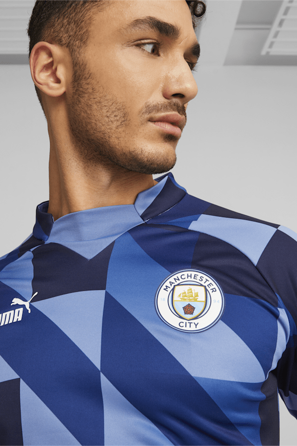 Manchester City F.C. Pre-match Sweatshirt Men, Lake Blue-PUMA Navy, extralarge