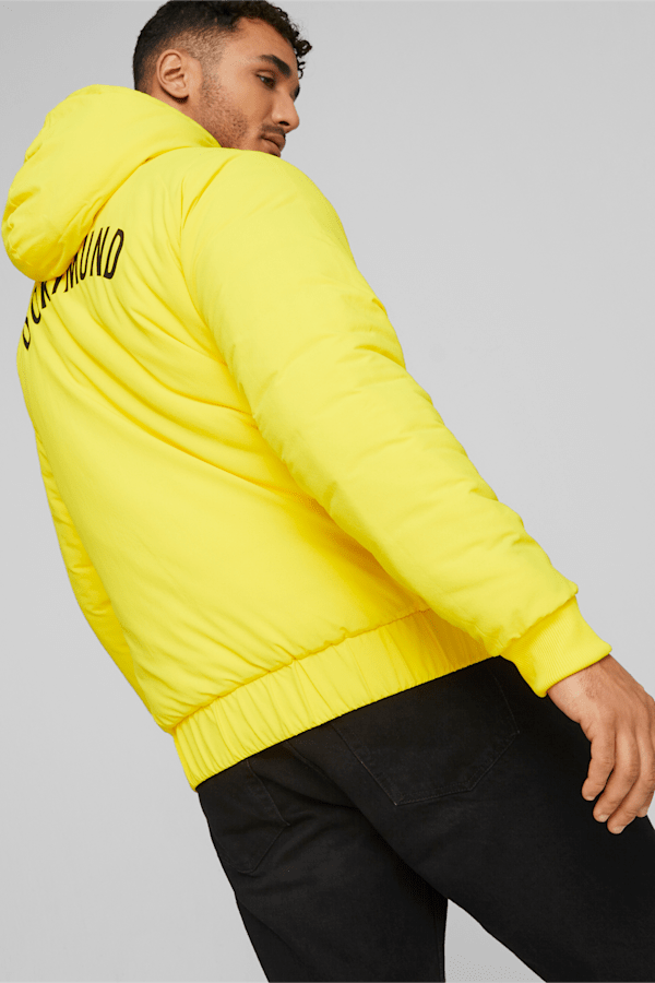 Borussia Dortmund Half-Zip Reversible Jacket Men, PUMA Black-Cyber Yellow, extralarge