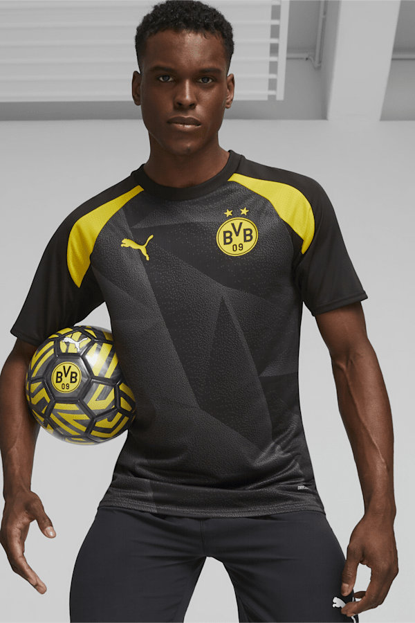 Borussia Dortmund Men's Prematch Jersey, PUMA Black-Cyber Yellow, extralarge