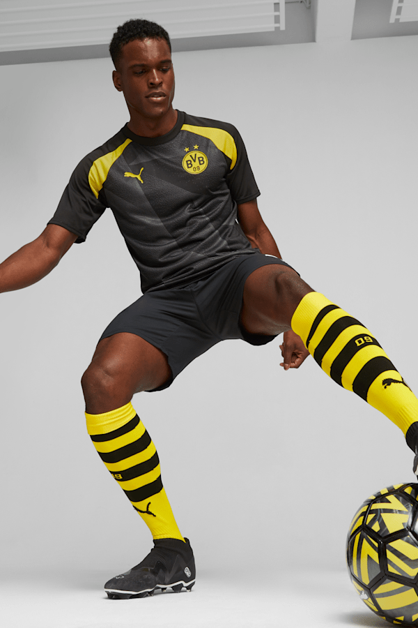 Borussia Dortmund Men's Prematch Jersey, PUMA Black-Cyber Yellow, extralarge