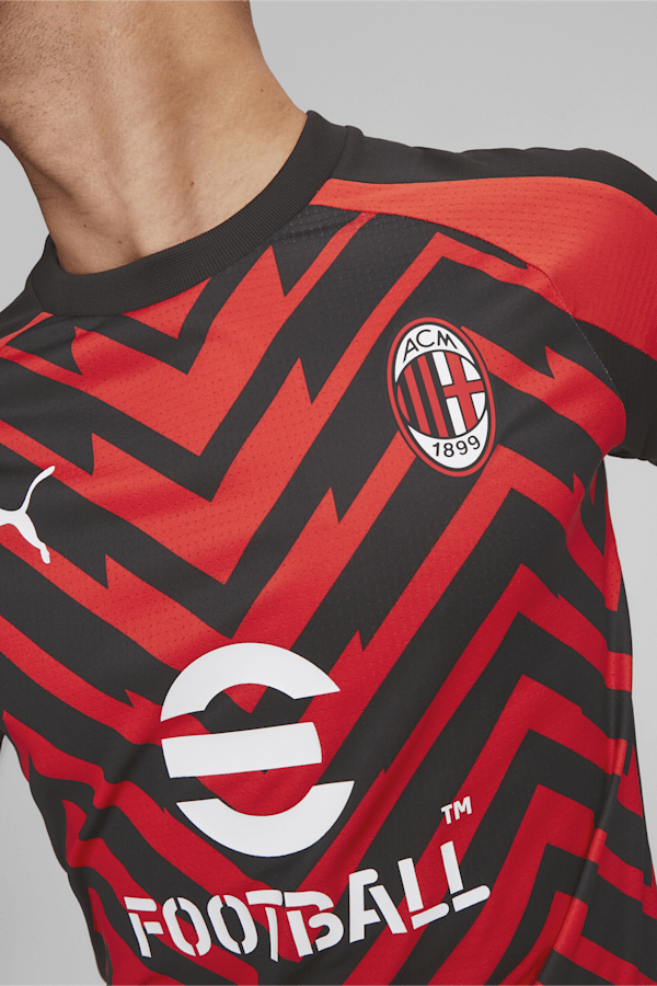 AC Milan Men's Pre-match Jersey, For All Time Red-PUMA Black, extralarge