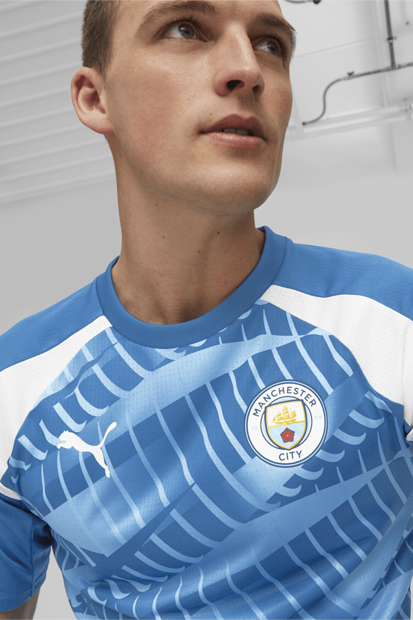 Manchester City Men's Pre-match Jersey, Lake Blue-PUMA White, extralarge-GBR