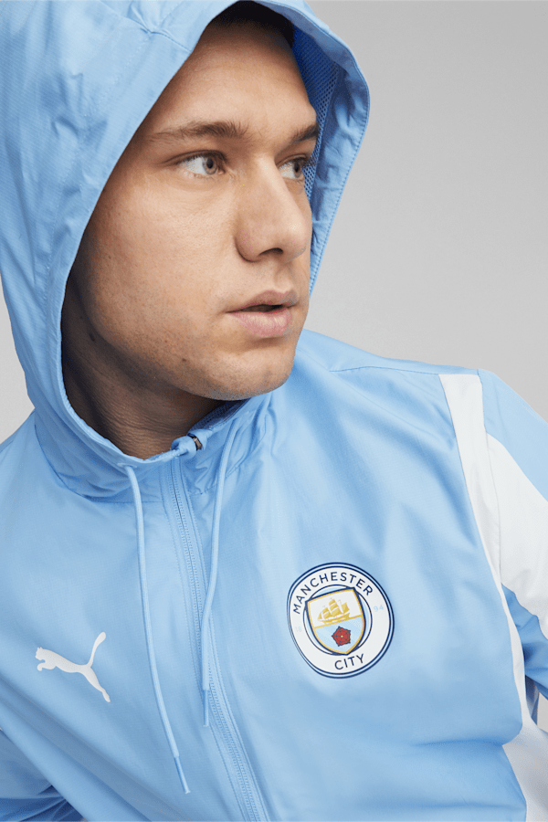 Manchester City Men's Pre-match Anthem Jacket, Team Light Blue-PUMA White, extralarge
