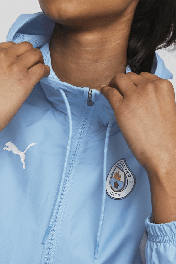 Manchester City Women's Pre-match Anthem Jacket, Team Light Blue-PUMA White, extralarge-GBR