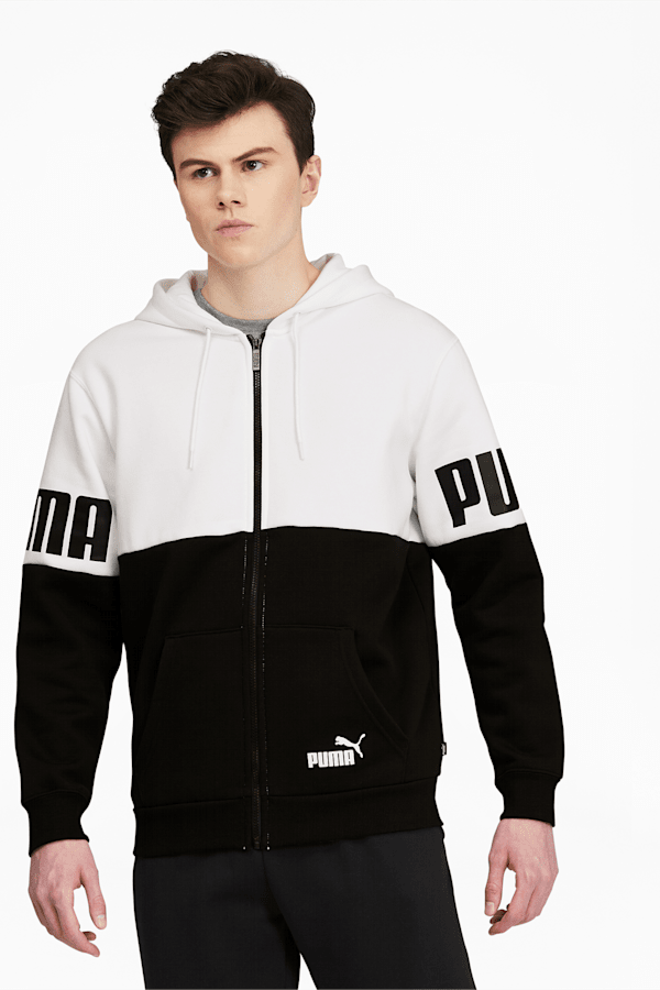Black and white puma sweatshirt clearance